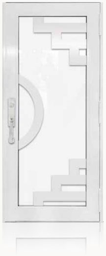 Single White № 52 — decorative door panel design TD-SD-W52