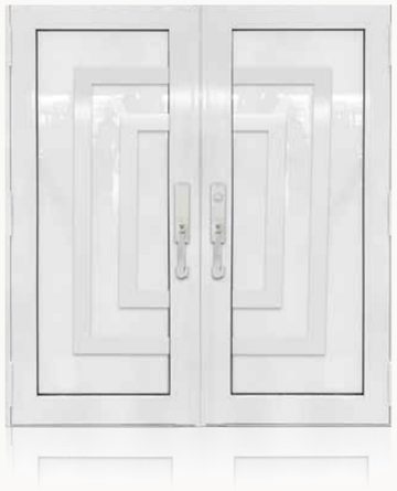 Double White № 02 — decorative door panel design TD-DED-W02
