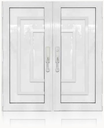 Double White № 08 — decorative door panel design TD-DED-W08