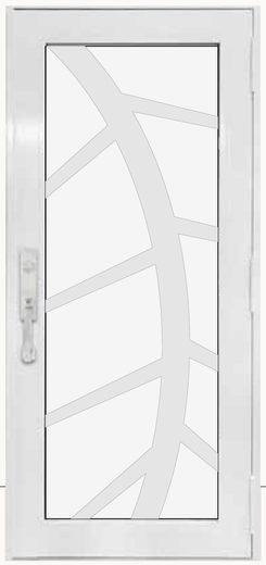 Single White № 76 — decorative door panel design TD-SD-W76