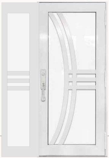 Single White № 97 — decorative door panel design TD-SD-W97