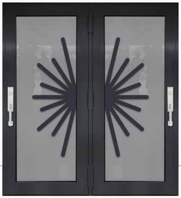 Double Bronze № 35 — decorative door panel design TD-DED-B35