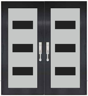 Double Bronze № 64 — decorative door panel design TD-DED-B64