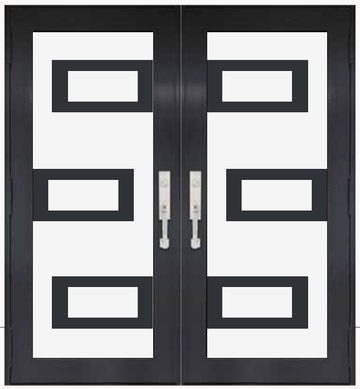 Double Bronze № 84 — decorative door panel design TD-DED-B84