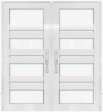 Double White № 16 — decorative door panel design TD-DED-W16