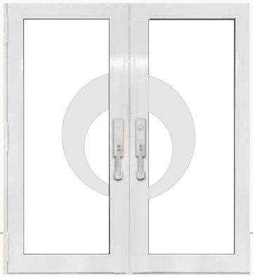 Double White № 19 — decorative door panel design TD-DED-W19