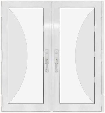 Double White № 20 — decorative door panel design TD-DED-W20