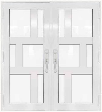 Double White № 24 — decorative door panel design TD-DED-W24