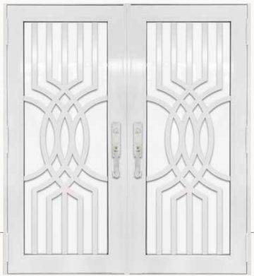 Double White № 39 — decorative door panel design TD-DED-W39