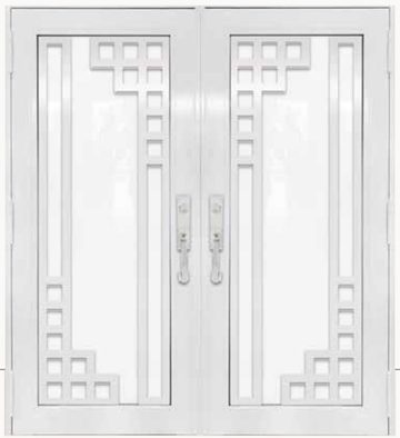 Double White № 42 — decorative door panel design TD-DED-W42