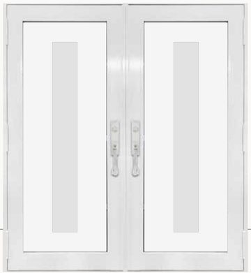 Double White № 47 — decorative door panel design TD-DED-W47