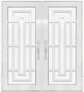 Double White № 49 — decorative door panel design TD-DED-W49