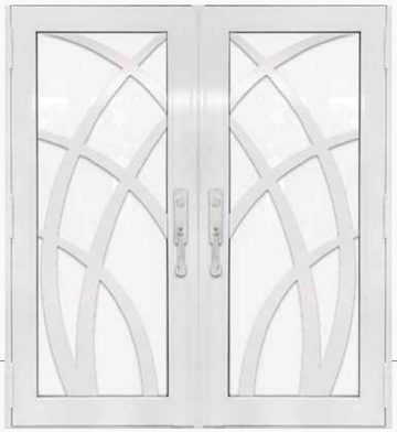 Double White № 59 — decorative door panel design TD-DED-W59