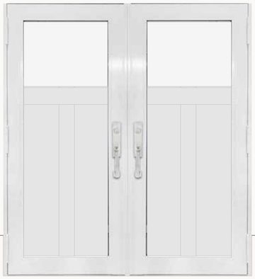 Double White № 61 — decorative door panel design TD-DED-W61