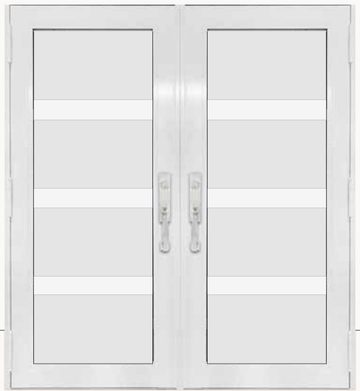 Double White № 73 — decorative door panel design TD-DED-W73