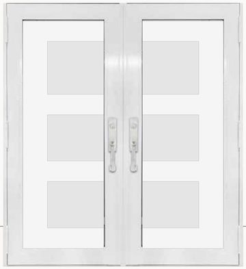 Double White № 78 — decorative door panel design TD-DED-W78
