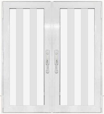 Double White № 79 — decorative door panel design TD-DED-W79
