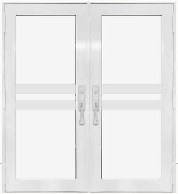 Double White № 88 — decorative door panel design TD-DED-W88