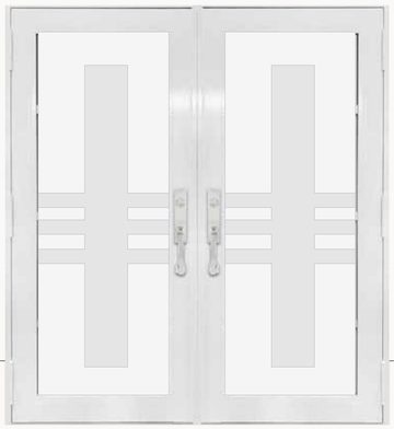 Double White № 95 — decorative door panel design TD-DED-W95